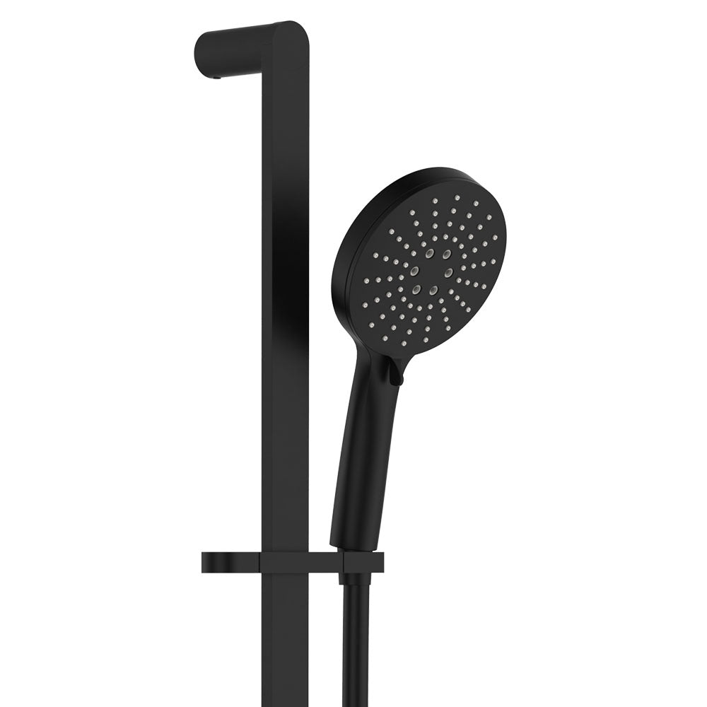 Fienza Empire Slim Rail Shower - Matte Black