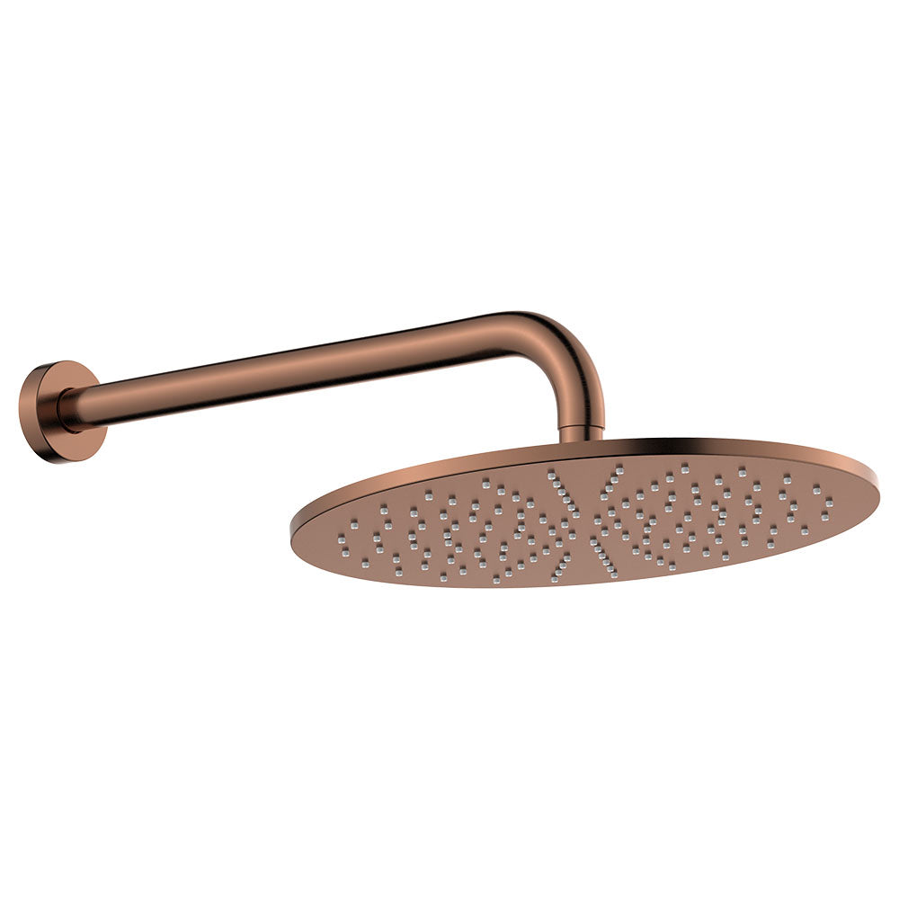 Fienza Empire Slim Shower Arm Set - Brushed Copper