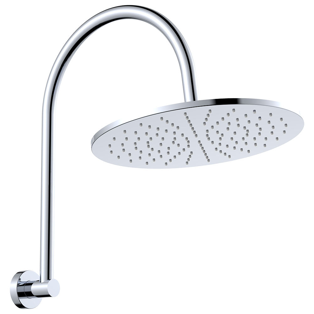 Fienza Empire Slim Curved Shower Arm Set - Chrome