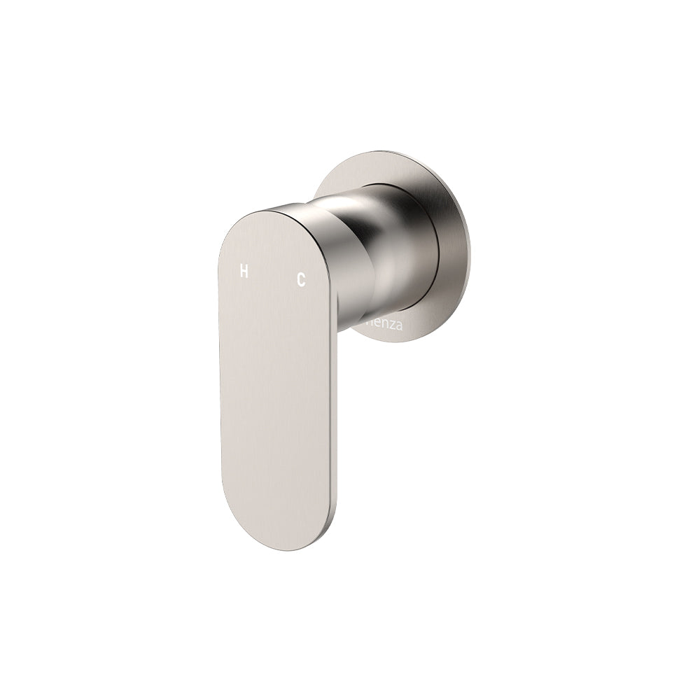 Fienza Empire Slim Wall Mixer Round Plate - Brushed Nickel