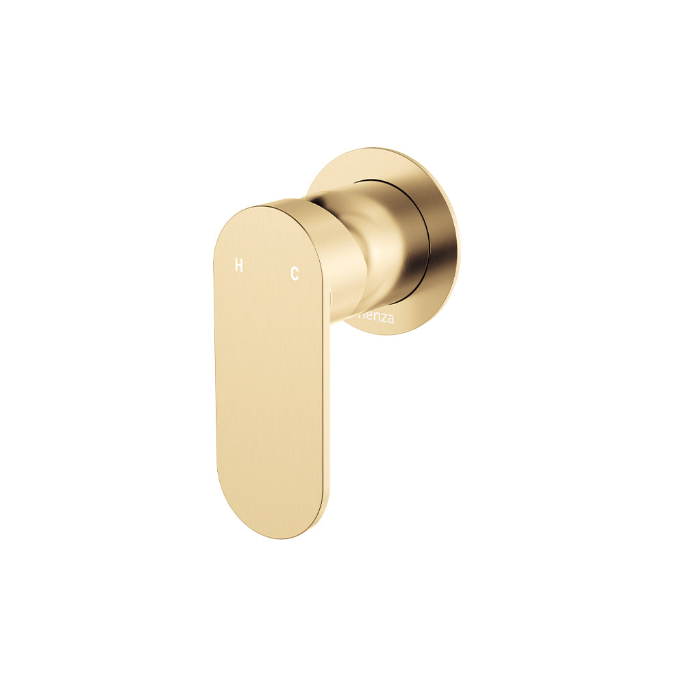 Fienza Empire Slim Wall Mixer Round Plate - Urban Brass