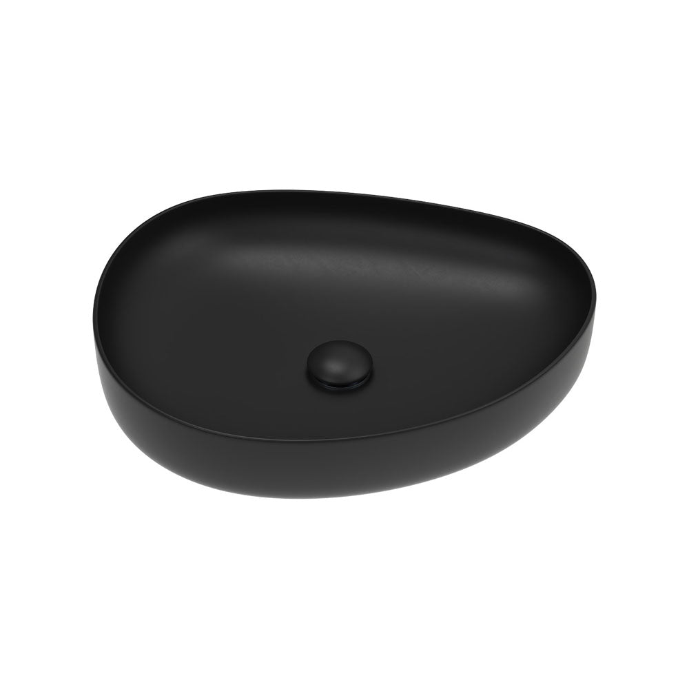 Fienza Pebble Above Counter Basin - Matte Black