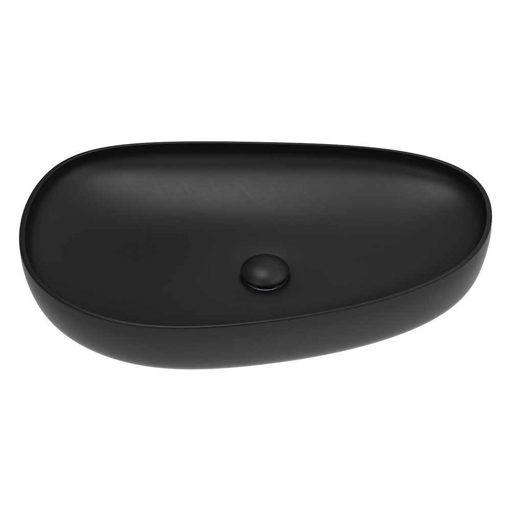 Fienza Pebble Above Counter Basin - Matte Black