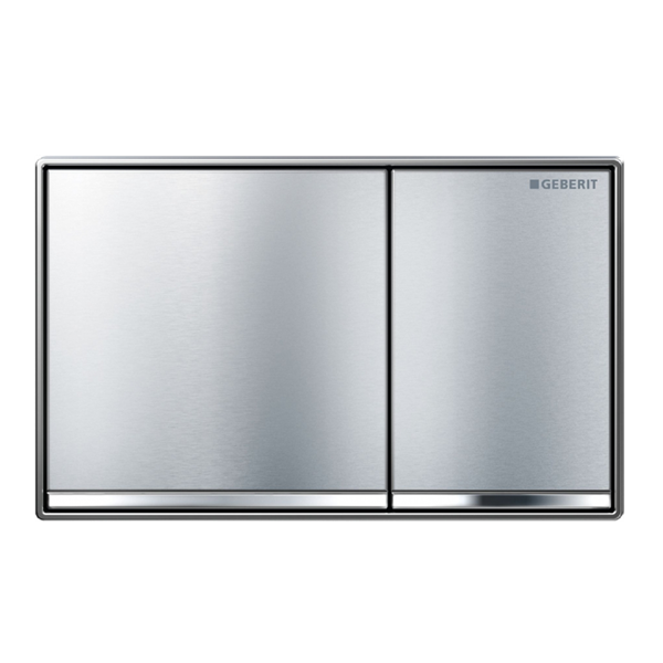Geberit Sigma60 Dual Flush Plate - Brushed Chrome