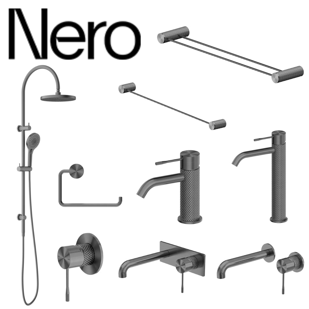 Nero Opal Tapware Shower Mixer Package - Gunmetal