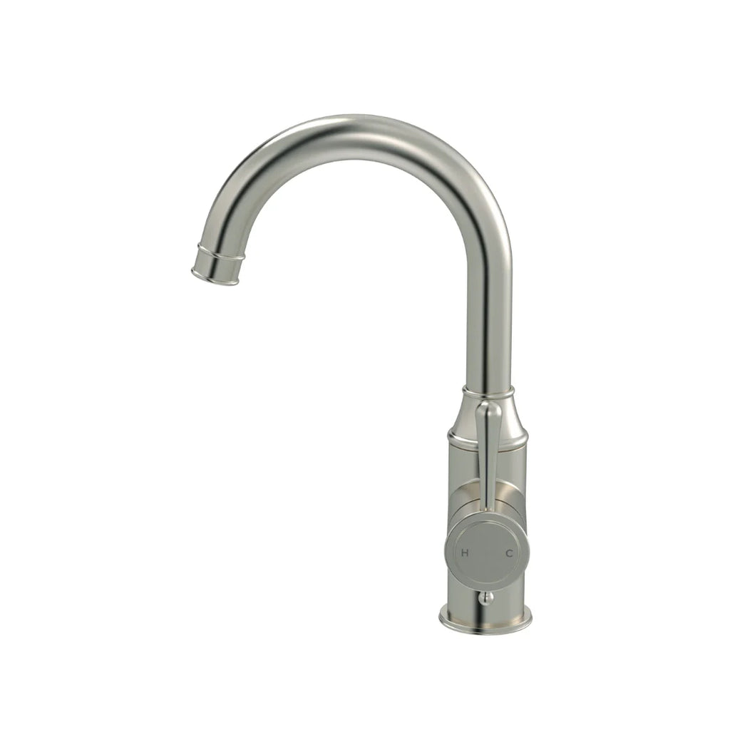 Meir Harrington Tall Basin Mixer - Brushed Nickel