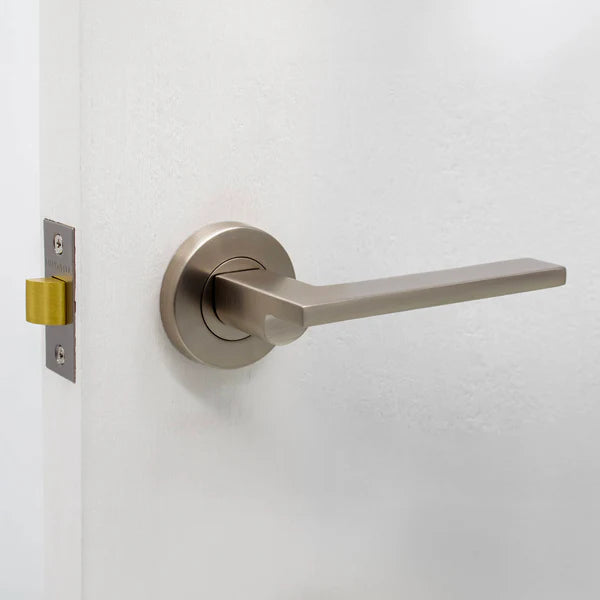 Manovella Passage Door Handle - Hamilton - Brushed Nickel