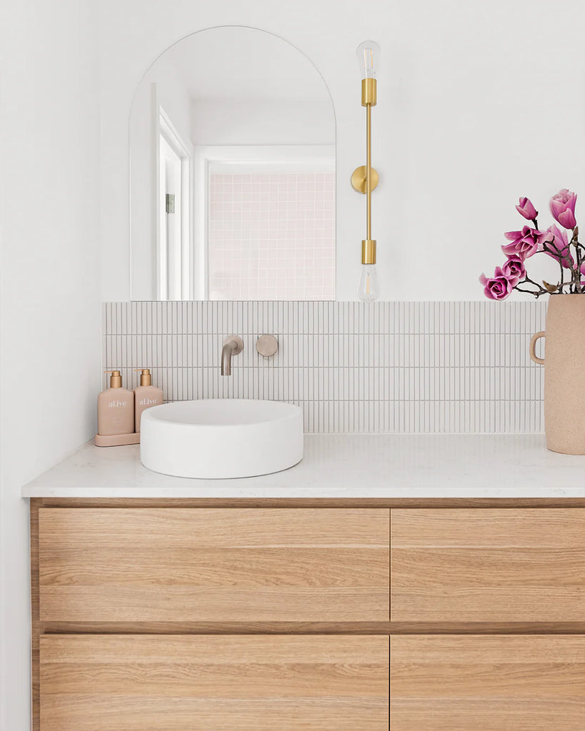 Nood Co Hoop Basin Wall Hung - Ivory