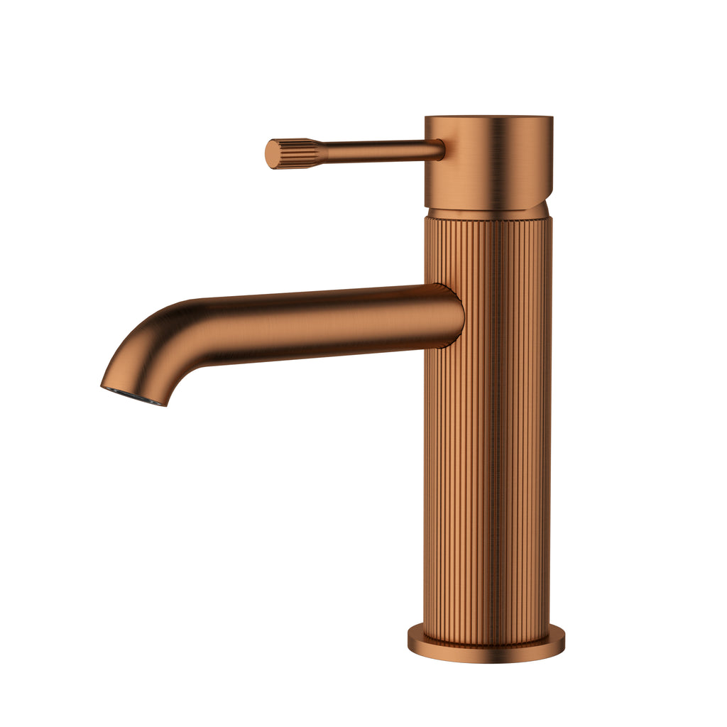 Ikon Linie Basin Mixer - Brushed Copper