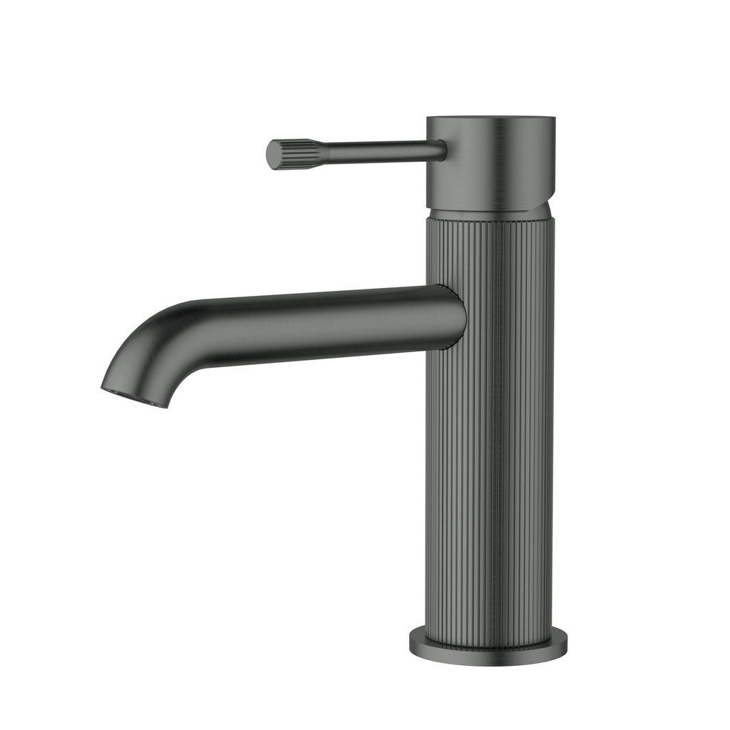 Ikon Linie Basin Mixer - Gunmetal
