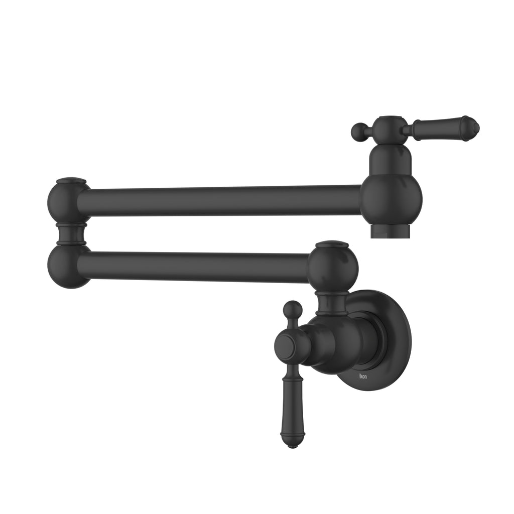 Ikon Clasico Pot Filler - Matte Black