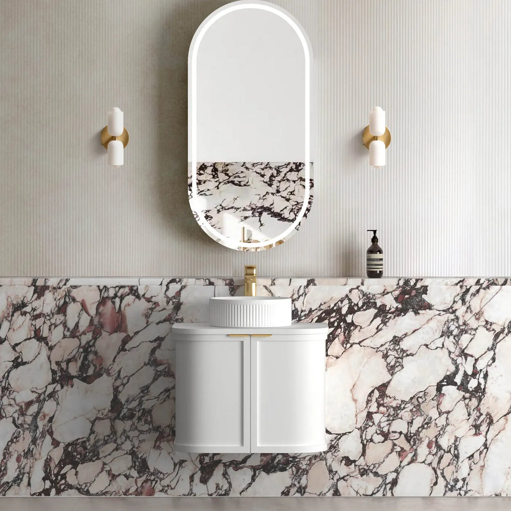 Otti Hampshire Wall Hung Vanity - Satin White