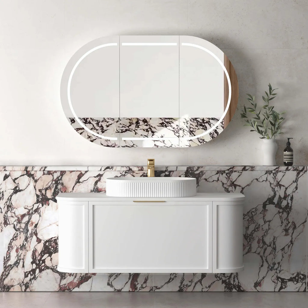 Otti Hampshire Wall Hung Vanity - Satin White