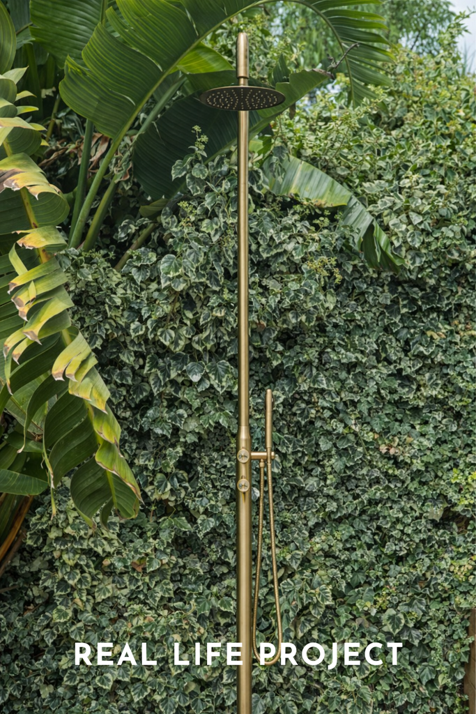 Haven Outdoor Shower Brushed Brasss