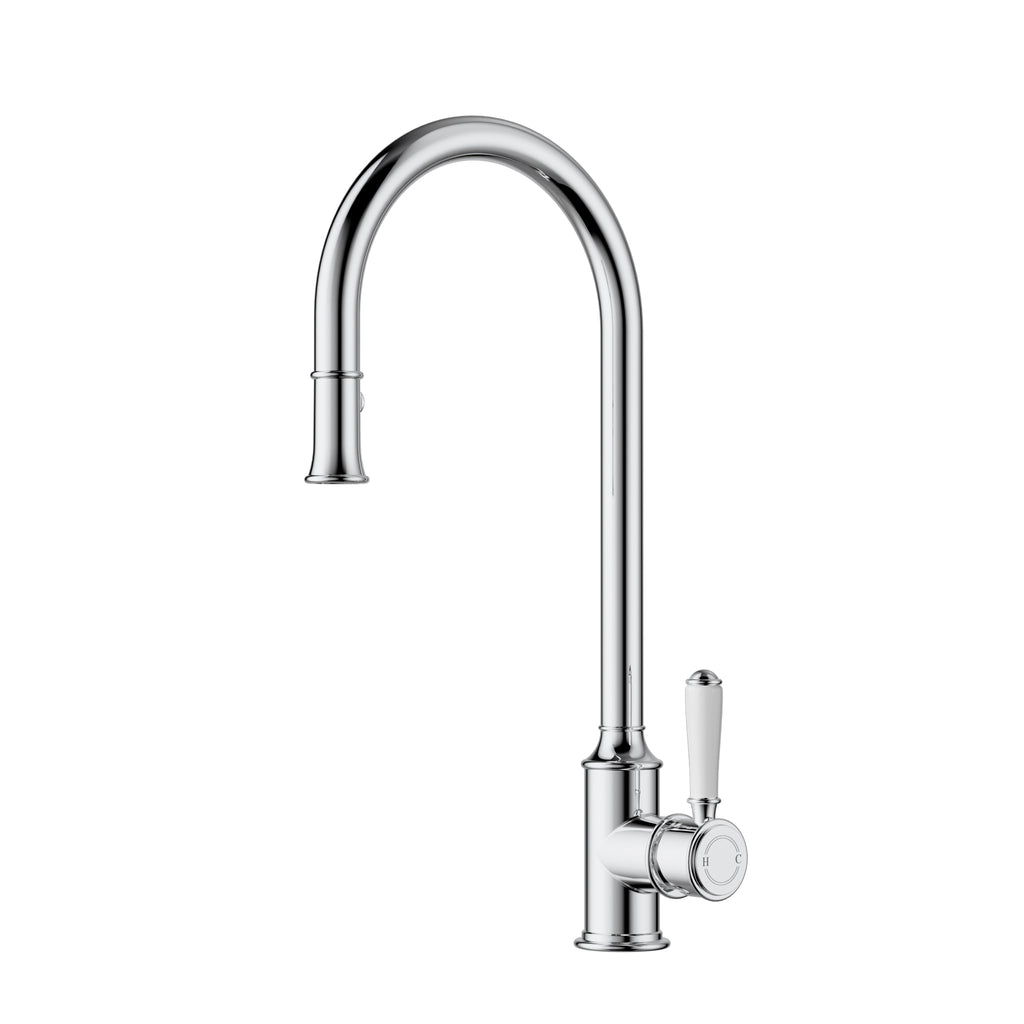 Ikon Clasico Pull-Out Sink Mixer - Chrome