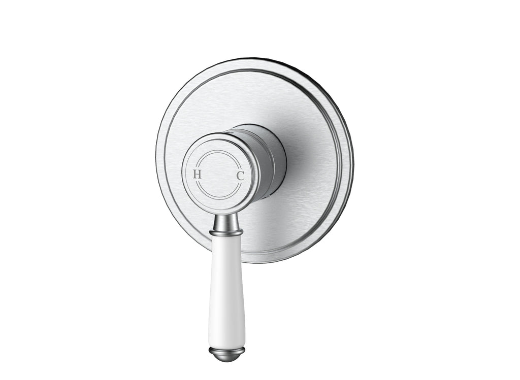 Ikon Clasico Wall Mixer Trim Kits - Brushed Nickel