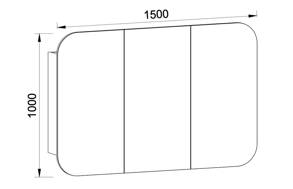 Timberline Jazz Arch Shaving Cabinet
