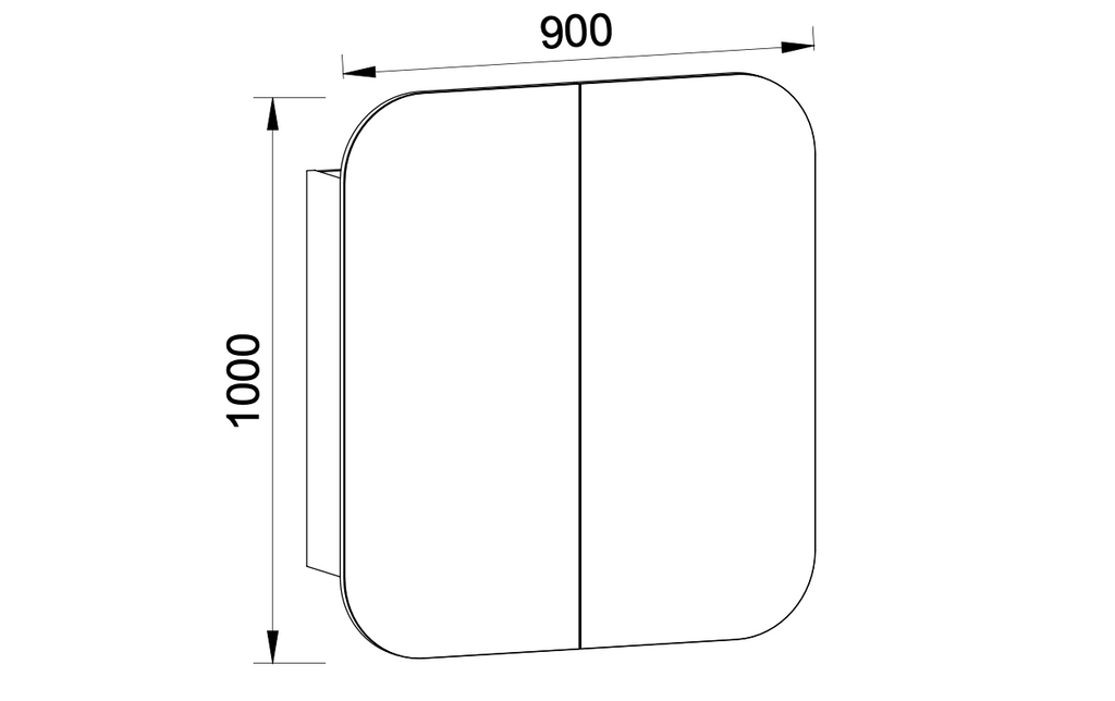 Timberline Jazz Arch Shaving Cabinet