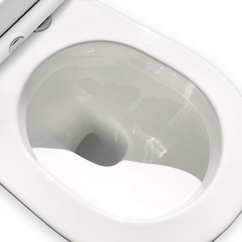 Fienza Empire Back-to-Wall Toilet Suite with Slim Seat - Gloss White