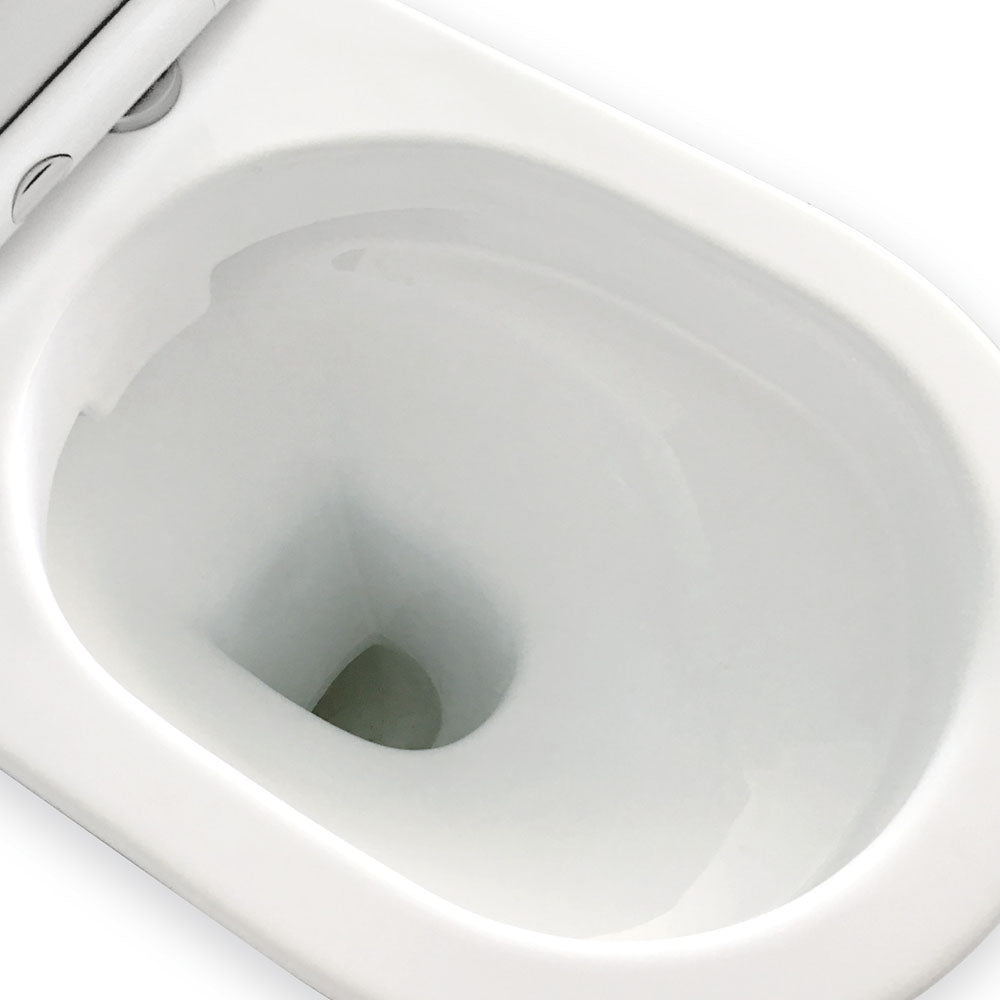 Fienza Delta Back-to-Wall Toilet Suite - Gloss White