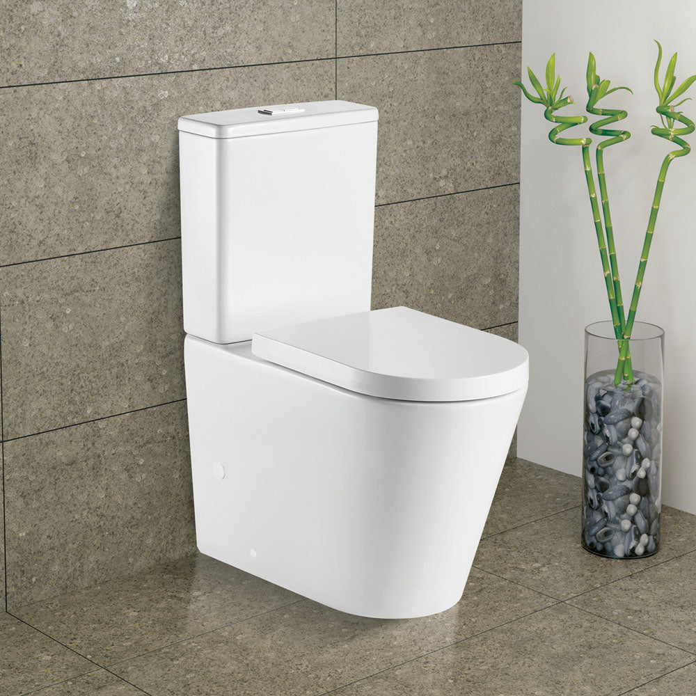Fienza Kaya Tornado Flush Back-to-Wall Suite - Gloss White