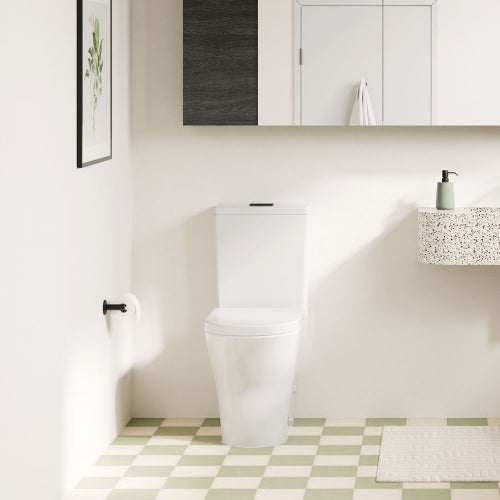 Fienza Tono Tornado Flush Back-to-Wall Toilet Suite - Gloss White