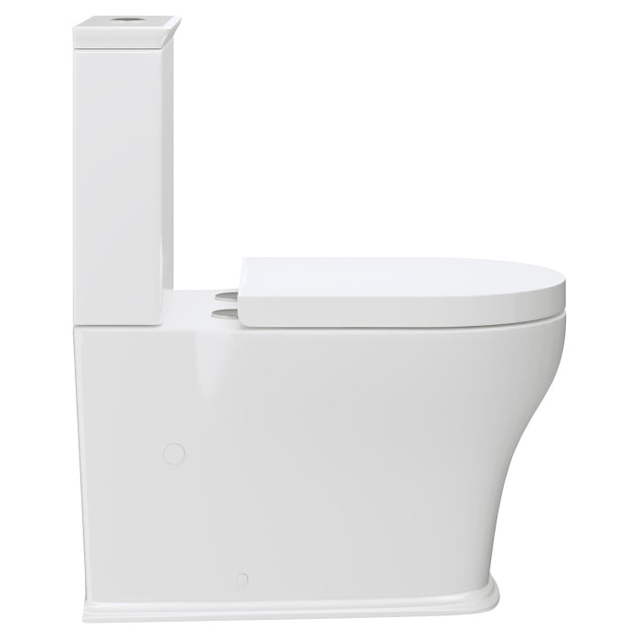 Fienza Lillian Tornado Flush Back-to-Wall Toilet Suite - Gloss White