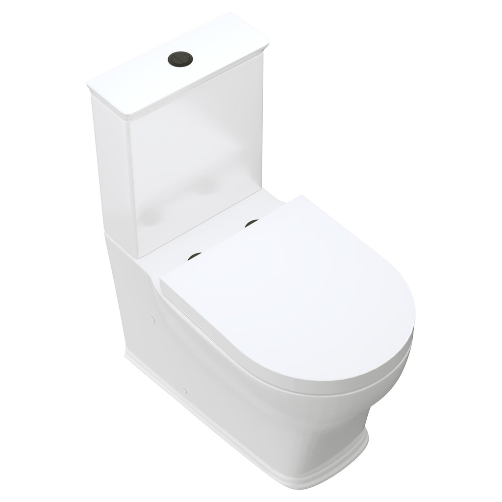 Fienza Lillian Tornado Flush Back-to-Wall Toilet Suite - Gloss White