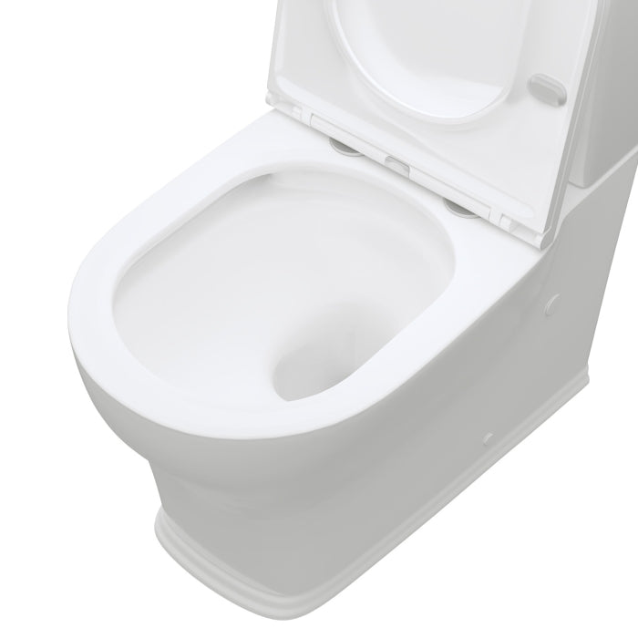 Fienza Lillian Tornado Flush Back-to-Wall Toilet Suite - Gloss White