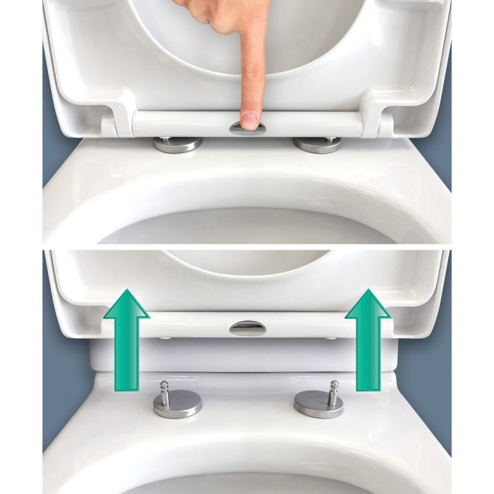 Fienza Escola Back-to-Wall Toilet Suite - Gloss White