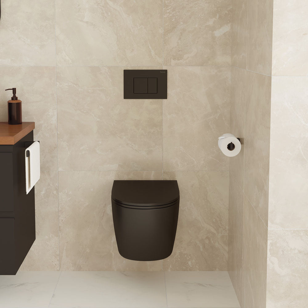 Fienza Koko Wall-Hung Suite - Matte Black