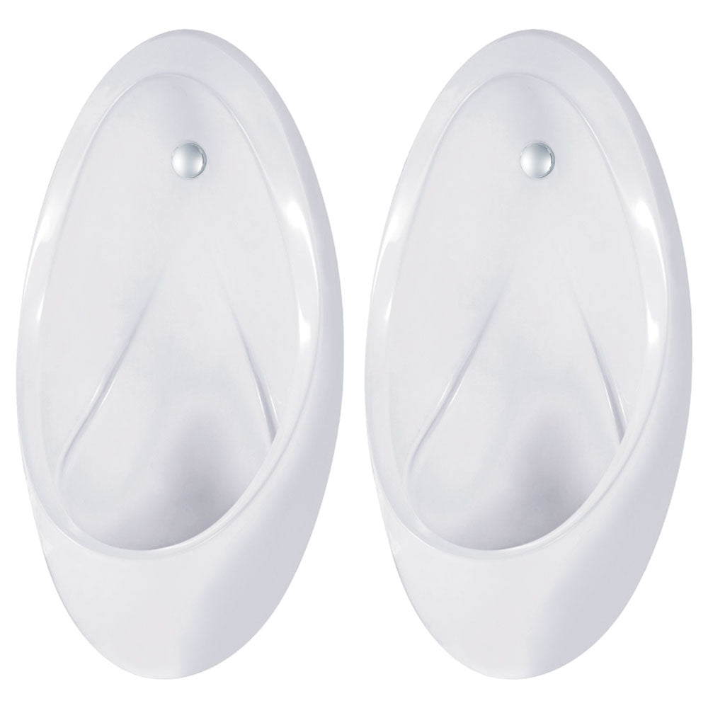 Fienza Isabella Twin Stall Urinal Kit with Zip® FlushMaster® - Gloss White