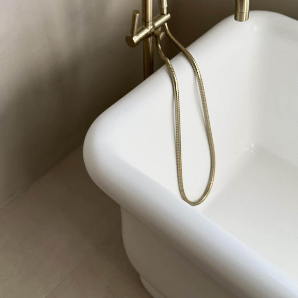 Turner Hastings Kirkham 180 x 84 TitanCast Solid Surface Bath - Gloss White