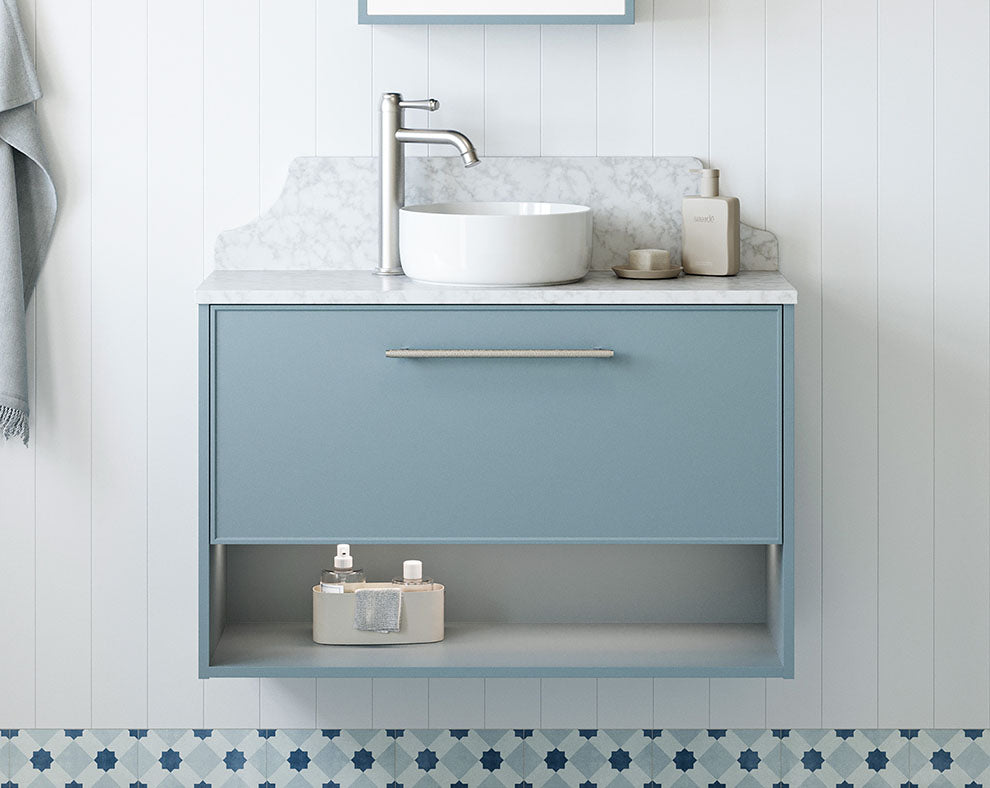 Timberline Karlie Wall Hung Small Vanity with SilkSurface Top & Basin