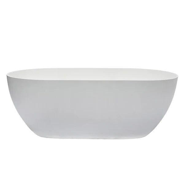Kaskade Lucia Freestanding Stone Bath 1800mm - Matte White