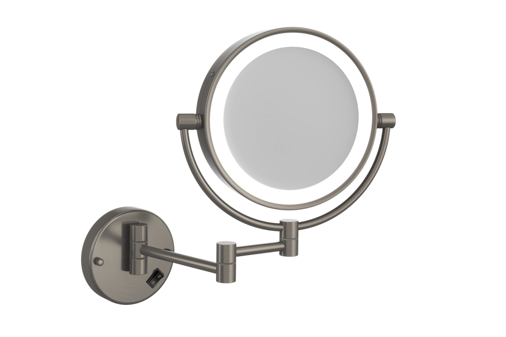 Thermogroup Ablaze 1 &5x Magnification Mirror with Light - Brushed Nickel