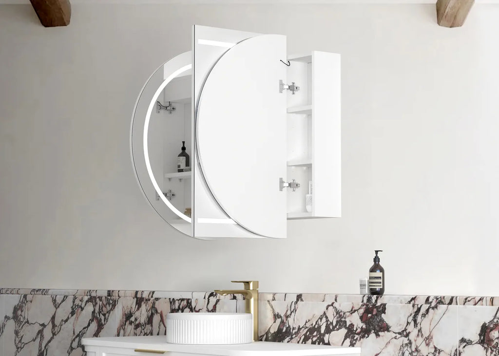 Otti Bondi LED Shaving Cabinet - Matte White