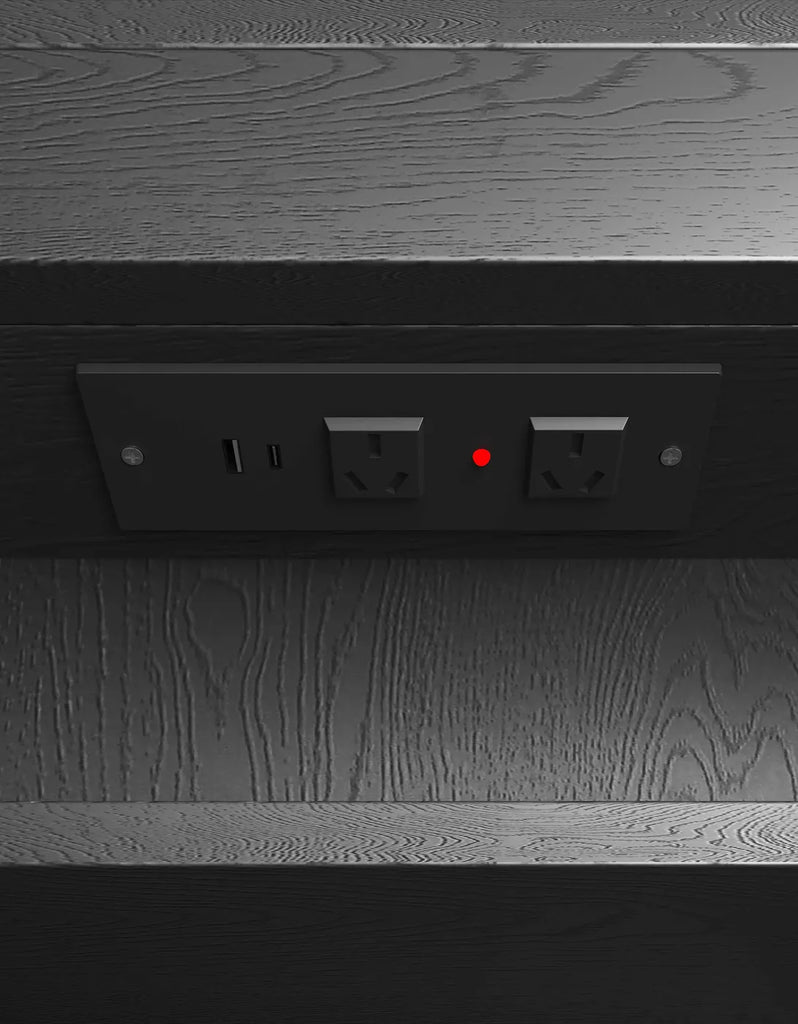 Otti Bondi LED Shaving Cabinet - Black Oak