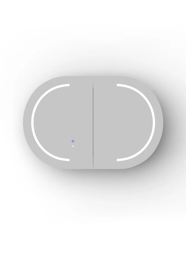 Otti Bondi LED Shaving Cabinet - Black Oak