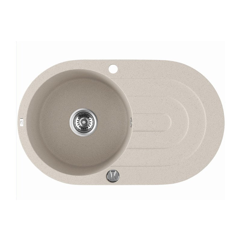 Granite Single Bowl Kitchen Sink 470x780x204mm - Beige