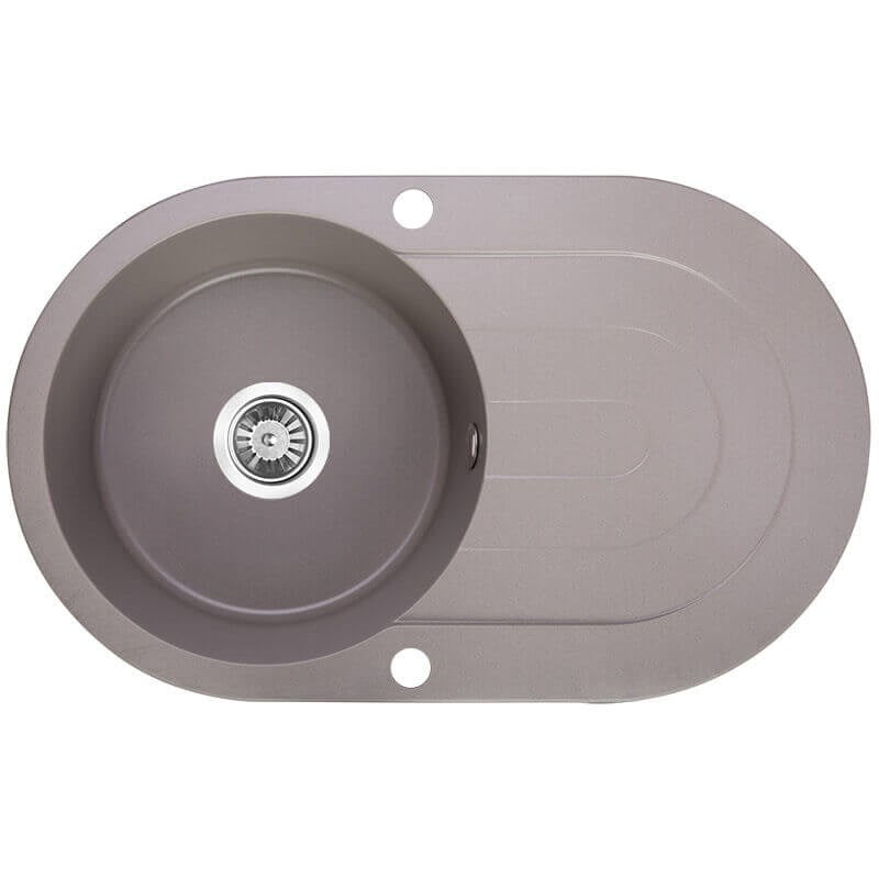 Granite Single Bowl Kitchen Sink 470x780x204mm - Grey