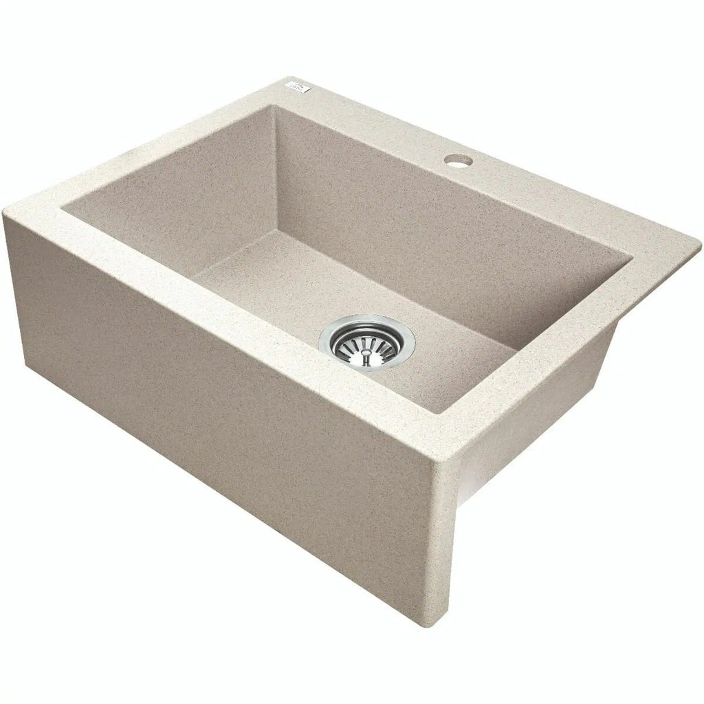 Granite Single Bowl Kitchen Sink 490x550x220mm - Beige