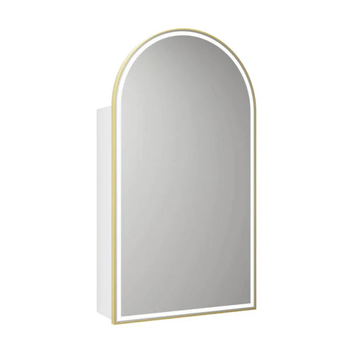 Aulic Canterbury LED Shaving Cabinet - Matte White