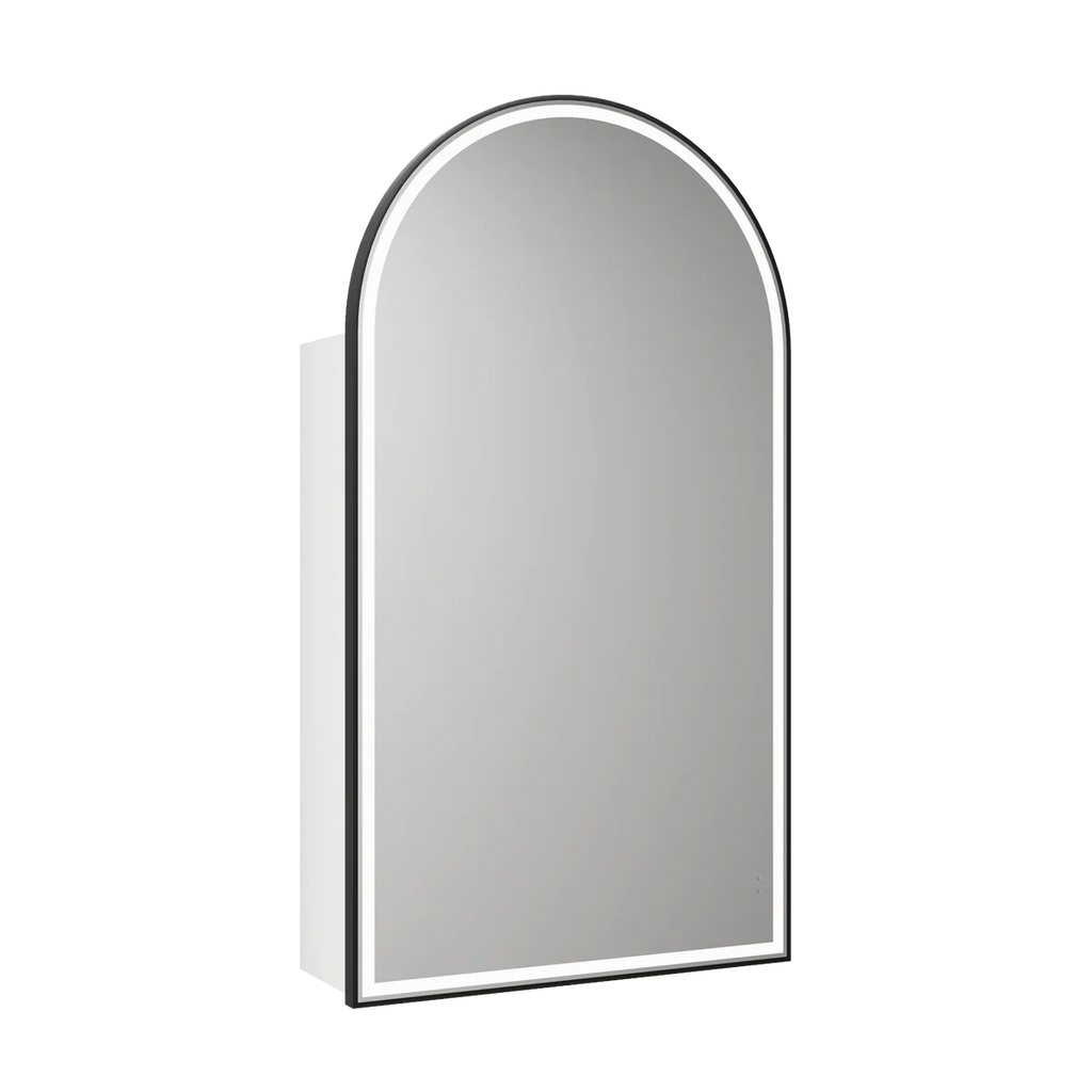 Aulic Canterbury LED Shaving Cabinet - Matte White