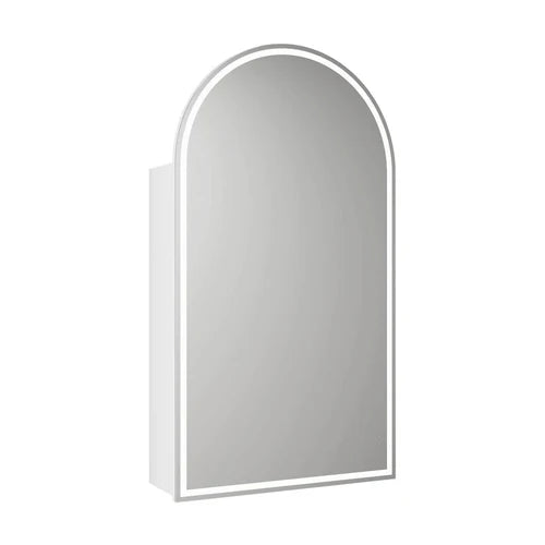 Aulic Canterbury LED Shaving Cabinet - Matte White