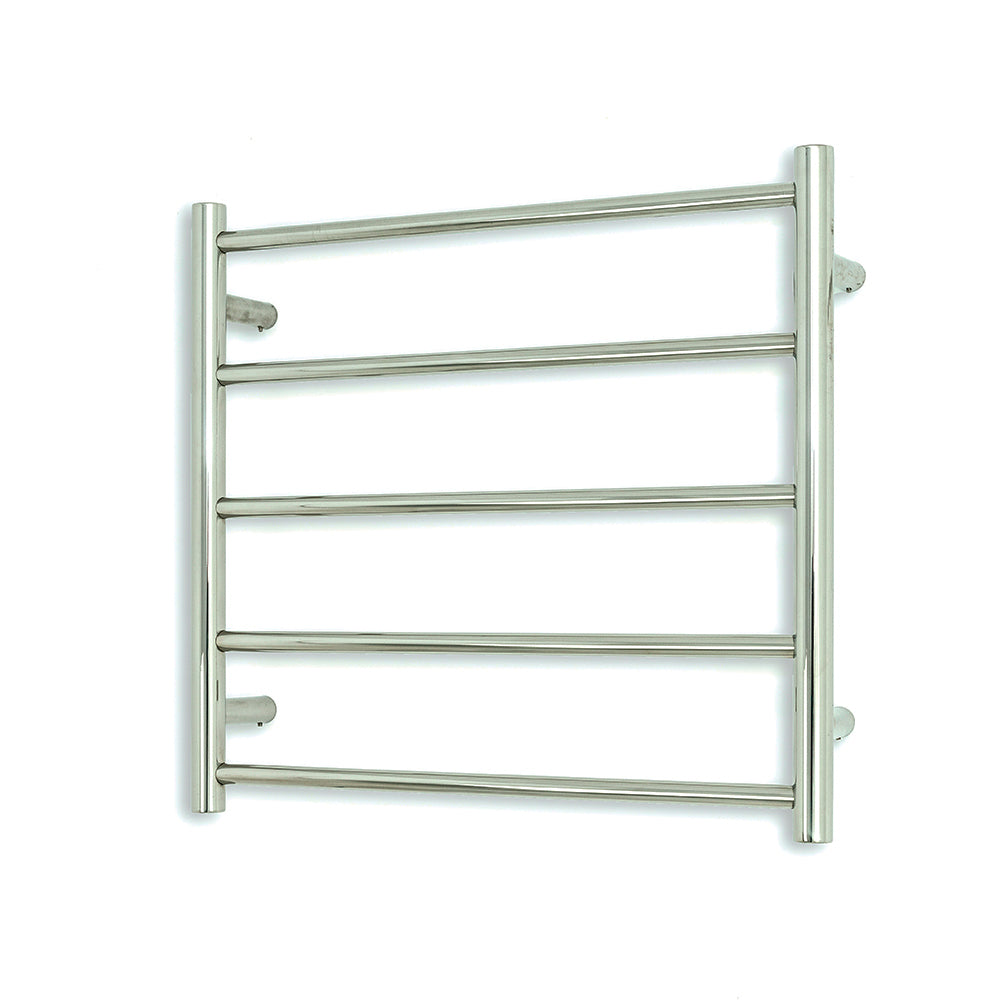 Radiant Heating Round Bars Non Heated Towel Rails Polished 600 x 550