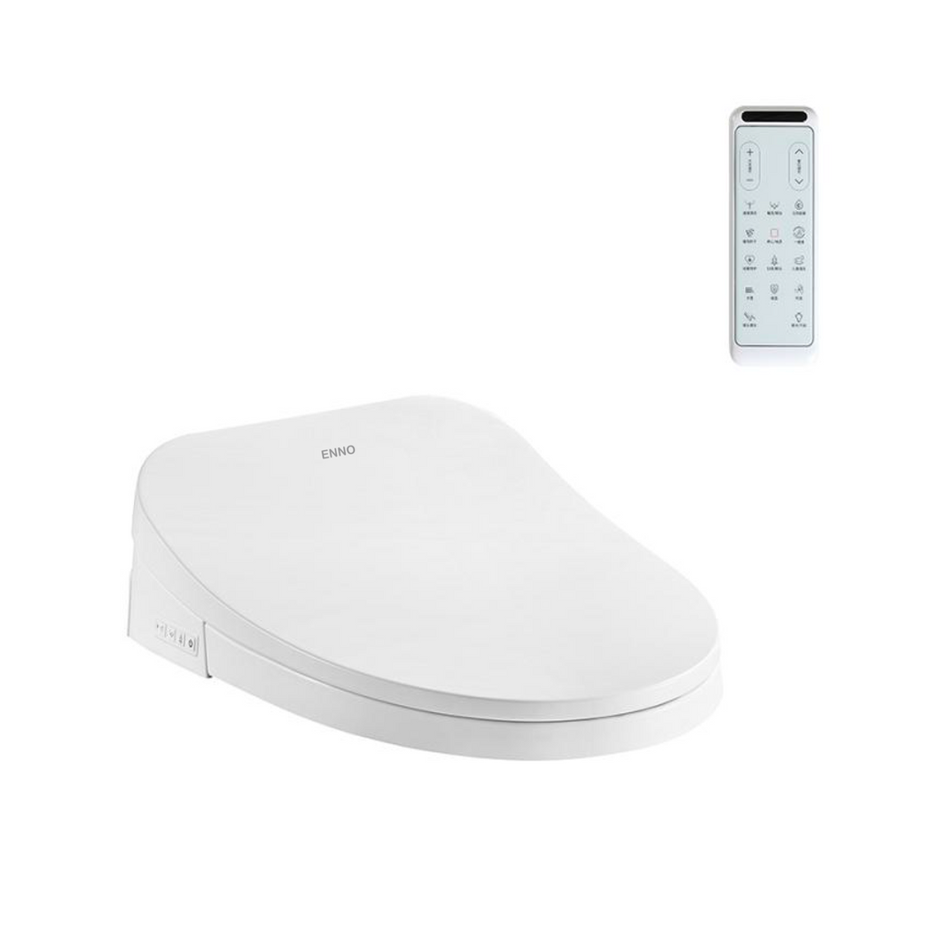 Enno Premium Electric Smart Bidet Toilet Seat With Remote - Gloss White