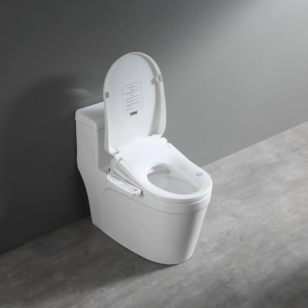 Enno Premium Electric Smart Bidet Toilet Seat With Side Remote - Gloss White