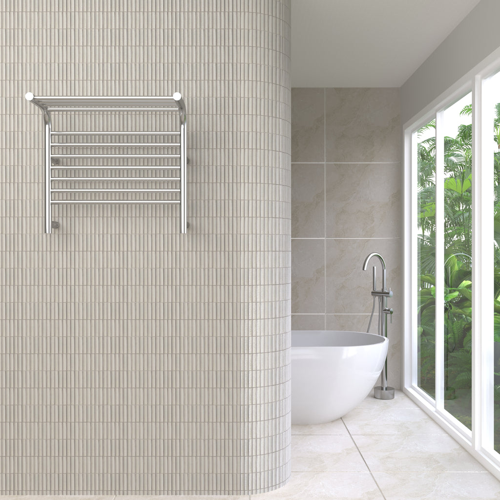 Thermogroup Jeeves Tangent M Heated Towel Rail - Polished Stainless