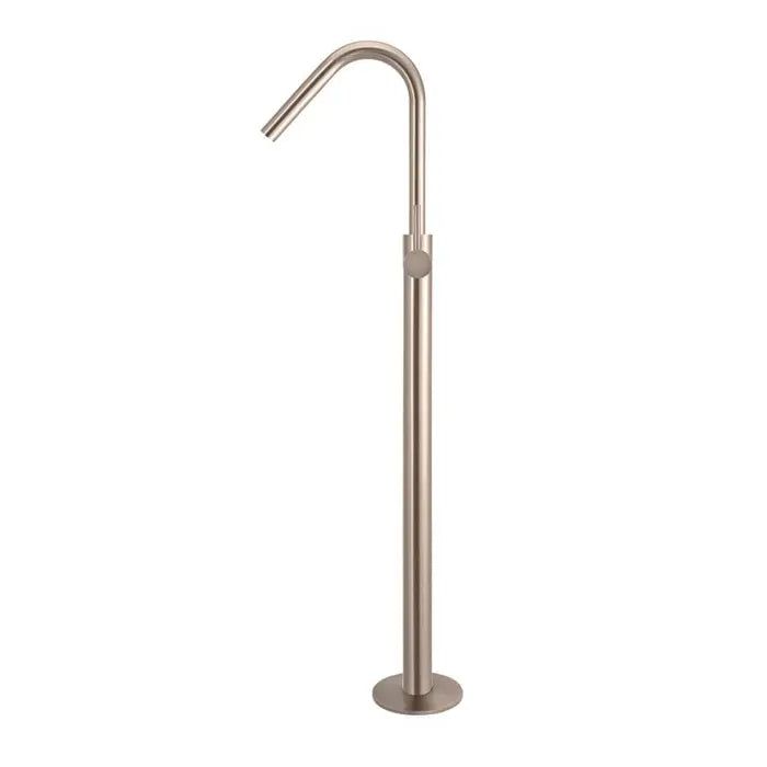 Meir Round Freestanding Bath Spout Plus Hand Shower - Champagne Rose Gold